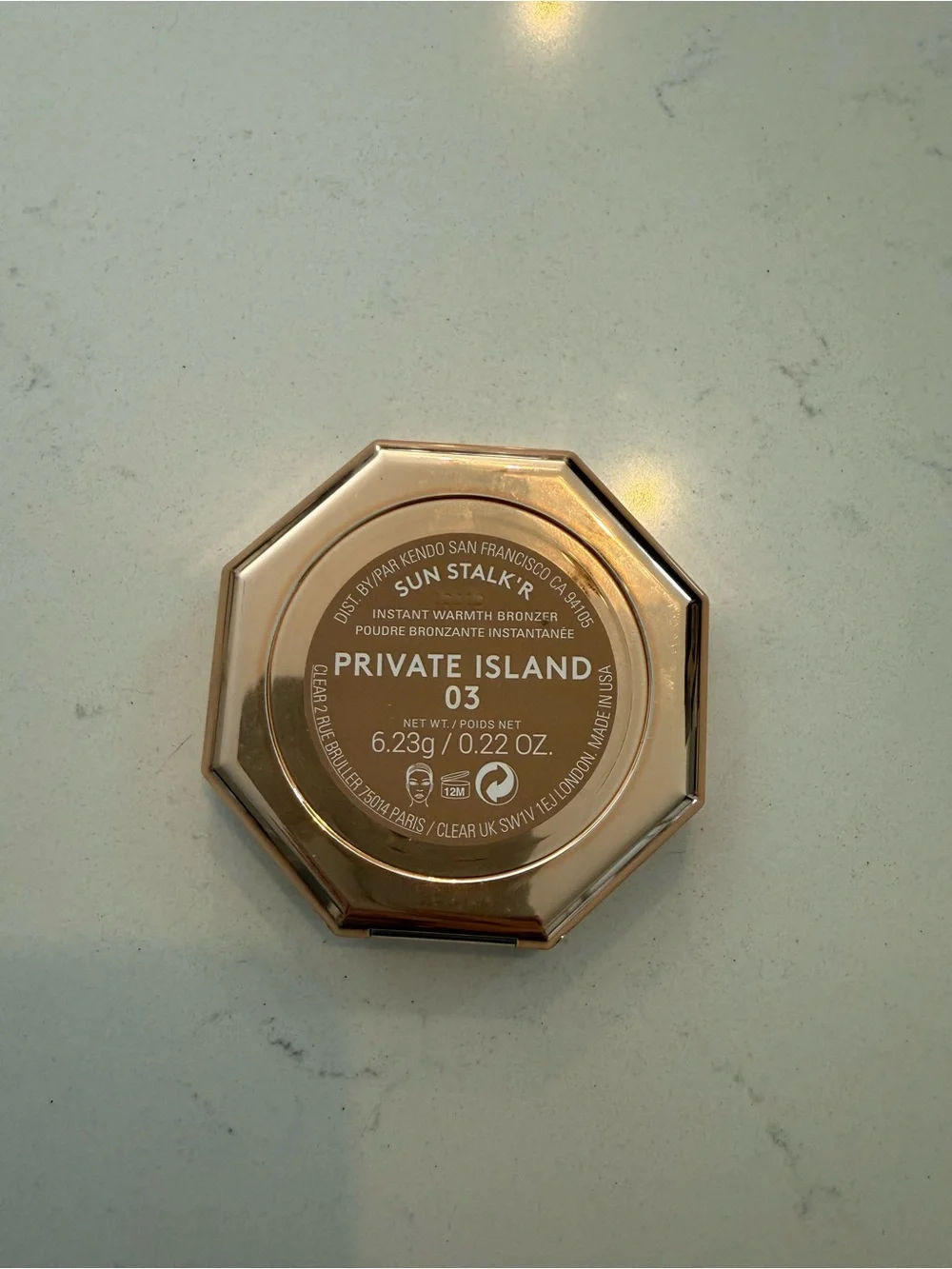 Fenty Beauty Rose Gold Octagonal Wall Mirror Accent